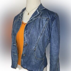 Vintage Baccini Blue Jean Jacket